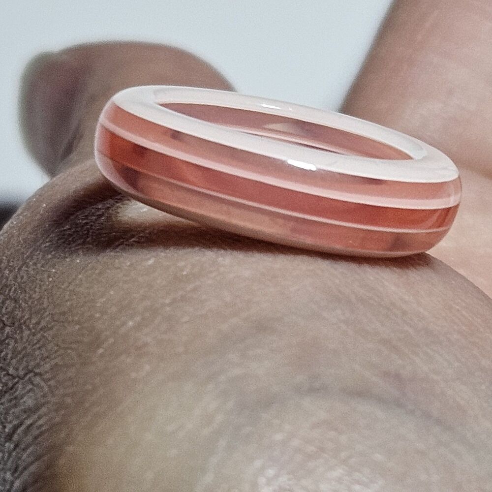 Striped Shades Of Pink Ring Size 5 - Picture 2 of 12